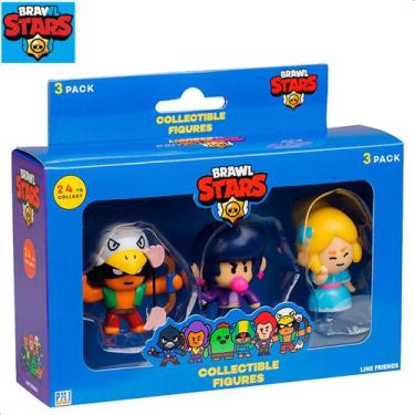 Imagem de Brawl Stars 3 Bonecos de Ação Colecionáveis Sortidos BR2366 - Multikid