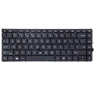 Imagem de WWGTMC Teclado de substituição para laptop HP EliteBook 840 G7 G8,745 G7 G8, 845 G7 G8, ZBook Firefly 14 G7 G8 Series, EliteBook 840 845 745 G7 G8 layout dos EUA com retroiluminação