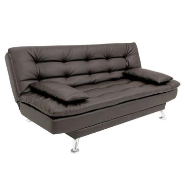 Imagem de Sofá-Cama 3 Lugares Casal Premium Café