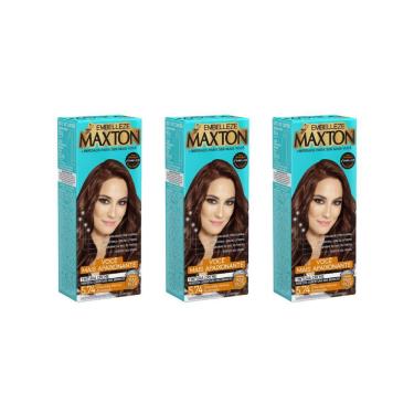 Imagem de Coloraçao Maxton 5.74 Chocolate Intenso Acobreado-Kit 3Un