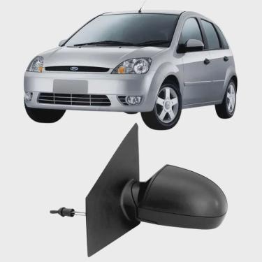 Imagem de Espelho Retrovisor Externo Fiesta 2002 a 2014 Com Controle Direito