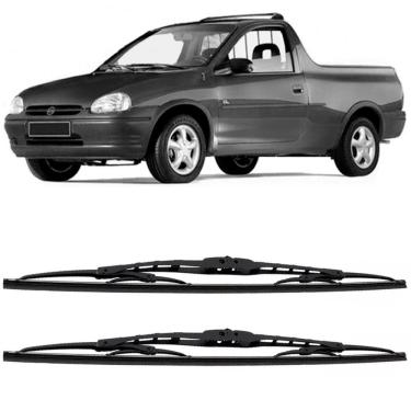 Imagem de Par Palheta Limpador Parabrisa Corsa Pick Up 95 a 2003 Dianteira Dyna