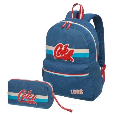 Imagem de Mochila Notebook Costas com Necessaire Coca-Cola Bags Sport Retro