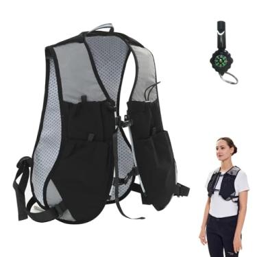 Imagem de Colete de corrida para homens e mulheres, mochila leve, colete, mochila para caminhada, trilha, ciclismo, corrida, maratona com apito