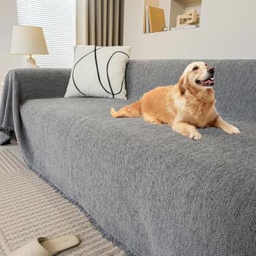 Imagem de Sofa Cover, Waterproof Couch Cover, Thickened Chenille Sofa Cover, Pet-Friendly Wear-Resistant Sofa Cover, Washable Sofa Cover for Living Room(Gray,71 * 181in)