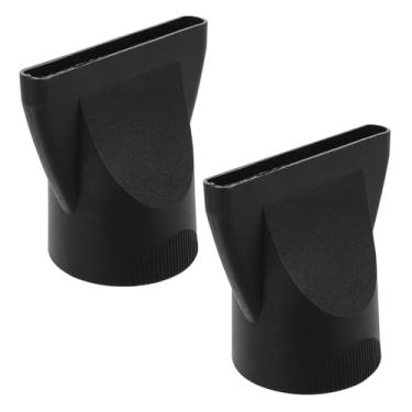 Imagem de Beaupretty 2 peças acessório universal para secador de cabelo para salão de beleza, concentrador e difusor pontas para secadores de cabelo encaracolado, acessórios de cabeleireiro, preto