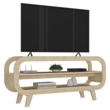 Imagem de Rack Bancada Para TV 42 Pol 122 cm MDF Naturale ARLY - Milani Store, N