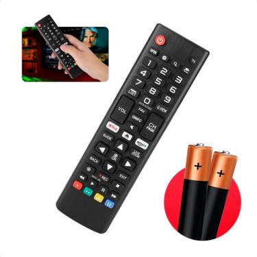 Imagem de Controle Remoto Para Tv L G Smart Universal Prime Netflix + 2 Pilhas -