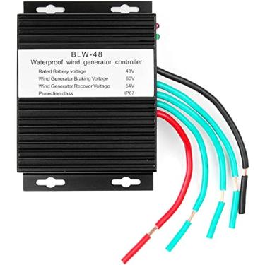 Imagem de SISHUINIANHUA Turbinas eólicas eficientes 8000 W gerador de turbinas eólicas controlador de carga à prova d'água controlador de carga de bateria regulador de energia eólica, 48v