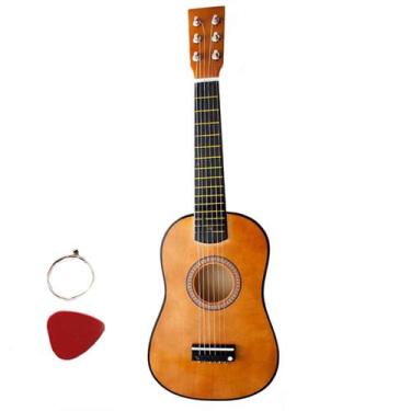 Imagem de Mini Violão Palheta Crianças Infantil Corda Em Aço Acústico - Ideal Mi