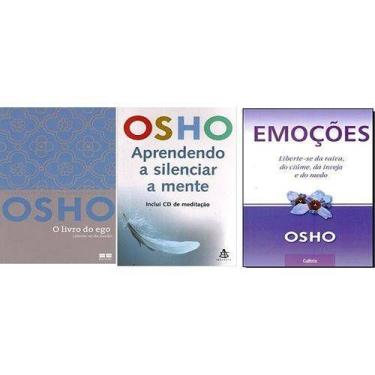 Imagem de Kit 3 Livros Osho Ego Emoçoes Aprender Silenciar A Mente