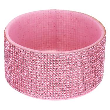 Imagem de PATIKIL Bota de silicone com glitter, bota protetora de garrafa de água de diamante, acessórios antiderrapantes para copo Stanley Tumbler 567-1,134 g com fundo de 7,4 a 7,6 cm, rosa escuro