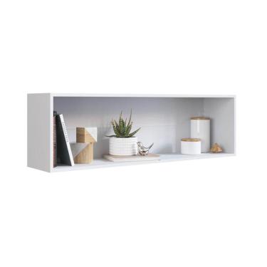 Imagem de Nicho de Parede Horizontal Branco Organizador Multiuso Funcionale Decoração Cozinha