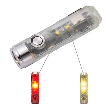 Imagem de Lanterna de LED recarregável RovyVon Aurora A5, Cree de 650 lúmens super brilhante com bolso EDC, 8 modos, à prova d'água, bateria de lítio com carregamento USB, escolha perfeita para acampamento emergência ao ar livre (vermelho)