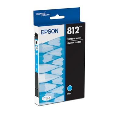 Imagem de EPSON T812 DURABrite Ultra Ink Cartucho ciano de capacidade padrão (T812220-S) para impressoras Epson Workforce Pro selecionadas