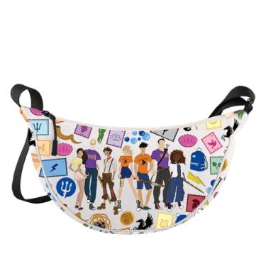 Imagem de LEVLO Bolsa tiracolo Camp Half Blood Medusa & Zeus Fan Gift Camp Half Blood Shoulder Bag Mitology Heroes Merch, Bolsa Camp Half Blood Jz