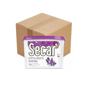 Imagem de Kit Com 24 Evita Mofo Secar 180g Antimofo Guarda Roupas Armários Closet Gaveta Despensa Umidades Bolor Fungos Bactérias Mau Cheiro (24, Lavanda)