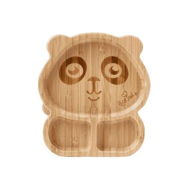 Imagem de Prato Infantil de Bambu com Ventosa Panda - Petit Piá