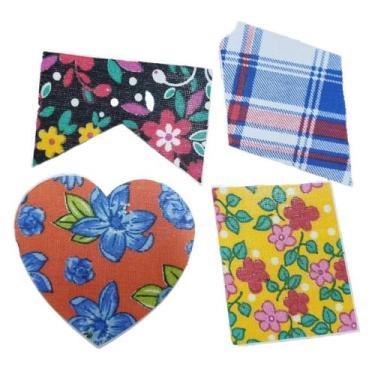 Imagem de Adesivo Tecido Retalho Roupa C/4 Festa Junina Arraiá Caipira - Crgfest