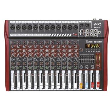 Imagem de MXT Mesa de Som Profissional, 12 Canais, Interface USB, DSP 16 Efeitos, Bluetooth, Equalizador 7 Bandas, Phantom Power