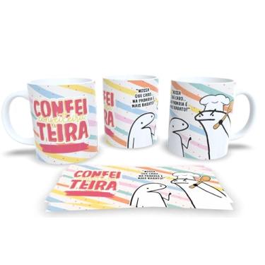 Imagem de Caneca Profissão em Porcelana 325ml – Designer, Médico, Engenheiro, Professor e Mais (Confeiteira)