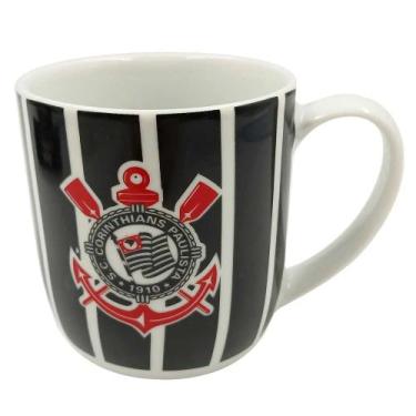Imagem de Caneca corinthians porcelana 360 ml oficial licenciado café - Allmix, 