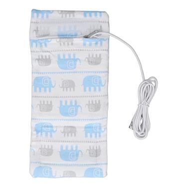 Imagem de Aquecedor de mamadeira para leite de bebê USB portátil aquecedor de garrafa de carro aquecedor de garrafa de carro bolsa de aquecimento de água em movimento aquecedor de garrafa para casa ou viagem (elefante)
