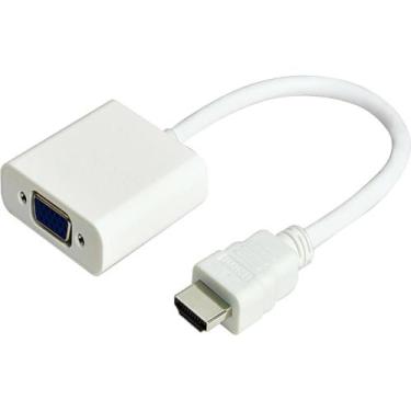 Imagem de Cabo Conversor Hdmi Para Vga Com Saída Áudio P2 Storm Branco