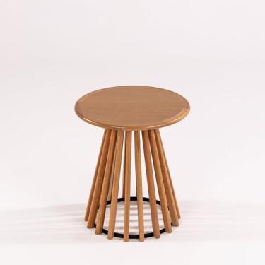 Imagem de Mesa Lateral Redonda 50cm X 50cm X 55cm Dover - Casa e Jardim Móveis