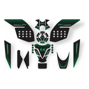 Imagem de Kit Resinado Tank Pad E Lateral Moto Ninja Kawasaki 300 17 - Spts