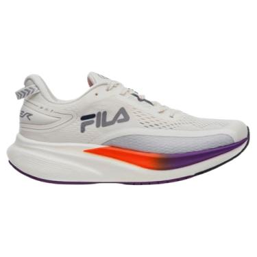 Imagem de Tênis Fila Racer T2 Xtreme Off White Roxo e Laranja - Feminino - 39 - Off White