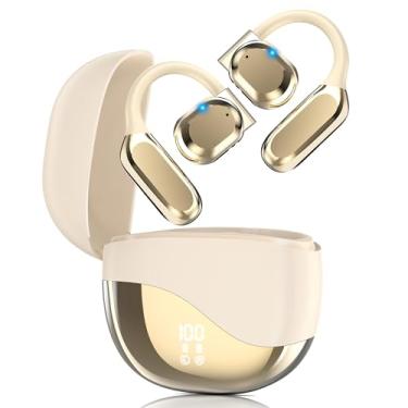 Imagem de Fones de ouvido de tradução AI em tempo real - Fones de ouvido tradutores para 144 idiomas, design de orelha aberta, display de LED, fones de ouvido de tradução 3 em 1, Audífonos Traductores