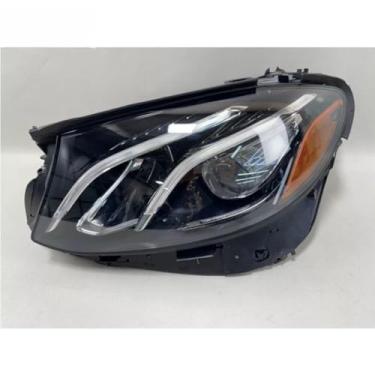 Imagem de Lâmpada de neblina esquerda direita LED luz diurna frontal LED conjunto de farol lâmpada ampla compatível com E-Class W213 2016-2019 (direita)