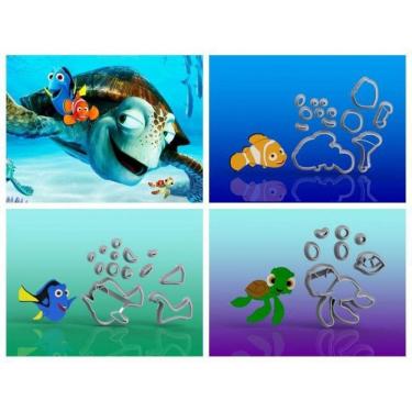 Imagem de Cortador Kit Procurando Nemo 3 Modelos Tamanho 5cm