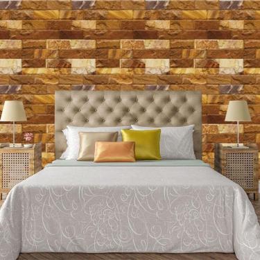 Imagem de Papel De Parede Adesivo Tijolo Lavável Sala Quarto Cozinha 1,5 Metros