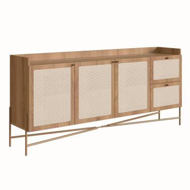 Imagem de Buffet Oslo 3 PT 2 GV Hanover e Dourado