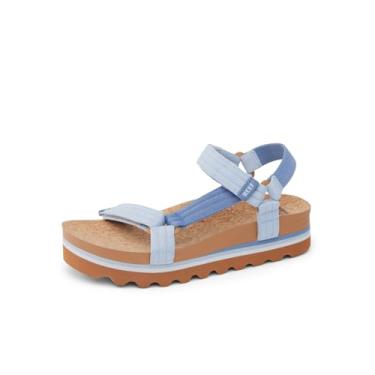 Imagem de REEF Sandália feminina com aro acolchoado, Duo azul empoeirado, 36
