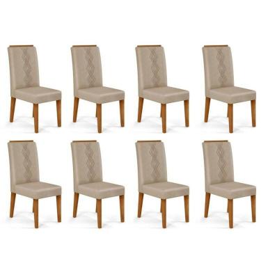 Imagem de Kit 8 Cadeiras para Sala de Jantar Yasmin Freijó/ Kraft
