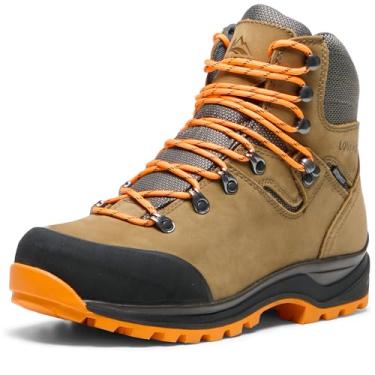 Imagem de Louteck Bota De Caminhada Impermeável Camurça Newton Ridge Plus Ii Masculina (Marrom, Adulto, Masculino, 8, Numérico, Sistema Tamanhos Calçados Dos Eua, Largo)