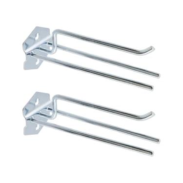 Imagem de Rannb Ganchos de Pegboard Ganchos de metal resistente de aço de 0,95 cm, adequado para quadros espaçados de 2,8 cm, ganchos de parede para pendurar chave inglesa, bobina e ferramentas de 16,5 cm de