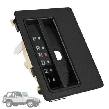 Imagem de Getfarway Moldura indicadora de mudança automática de piso para Jeep Wrangler TJ 1997-2006 Substitui 55315059AC 55115570 55115571 55115570AB Capa de câmbio de transmissão automática