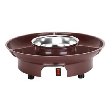 Imagem de Fenteer Panela elétrica para fondue, derrete chocolate, multifuncional, 110 V, portátil, bandeja de servir removível para, festa de aniversário,