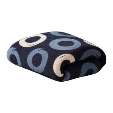 Imagem de Manta Microfibra Estampada Casal 180x200 Admirare, Anéis
