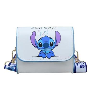 Imagem de HANISNA Bolsa tiracolo para mulheres, adolescentes, meninas, bolsa de ombro para compras, férias, presentes de costura para meninas (branca)