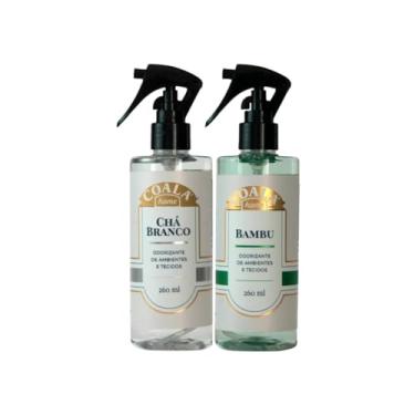 Imagem de Kit de Odorizantes Coala Home Spray - 2 Unidades (Chá Branco e Bambu) | 260ml cada | Fragrâncias para Ambientes e Tecidos | Aromas Refrescantes e Elegantes