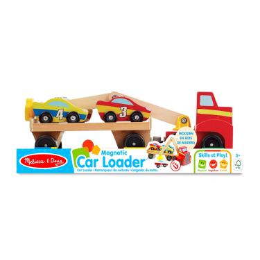 Imagem de Brinquedo Caminhão Cegonha Madeira Magnético Melissa & Doug