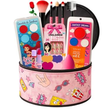 Imagem de Maleta Maquiagem Infantil Presente Kit Completo Criança