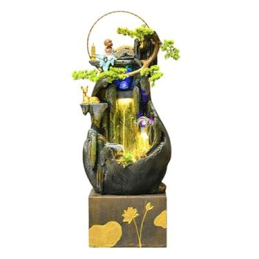 Imagem de Água Circulante de Água Externa Fonte de Peixes Decoração Sala de Estar Feng Shui Bola Pátio Jardim Paisagismo Característica de Água (Grande)