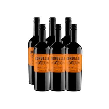 Imagem de Vinho Tinto Italiano Corbelli Primitivo Puglia Igt Kit 6 Und