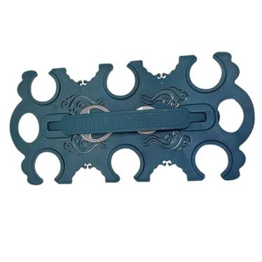 Imagem de KiBcsLic Porta-copos com alça e abridor de garrafas, versátil e leve, porta-bebidas para viagens, carro casa, Azul